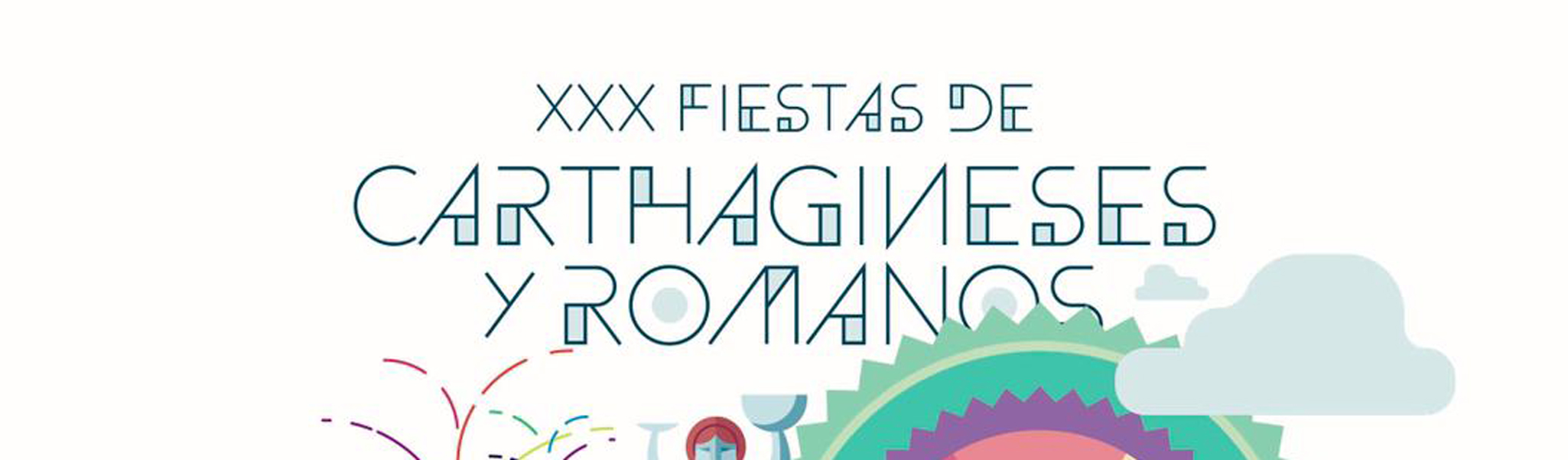 Cartel Oficial del XXX Aniversario de Carthagineses y Romanos - Noche de los museos