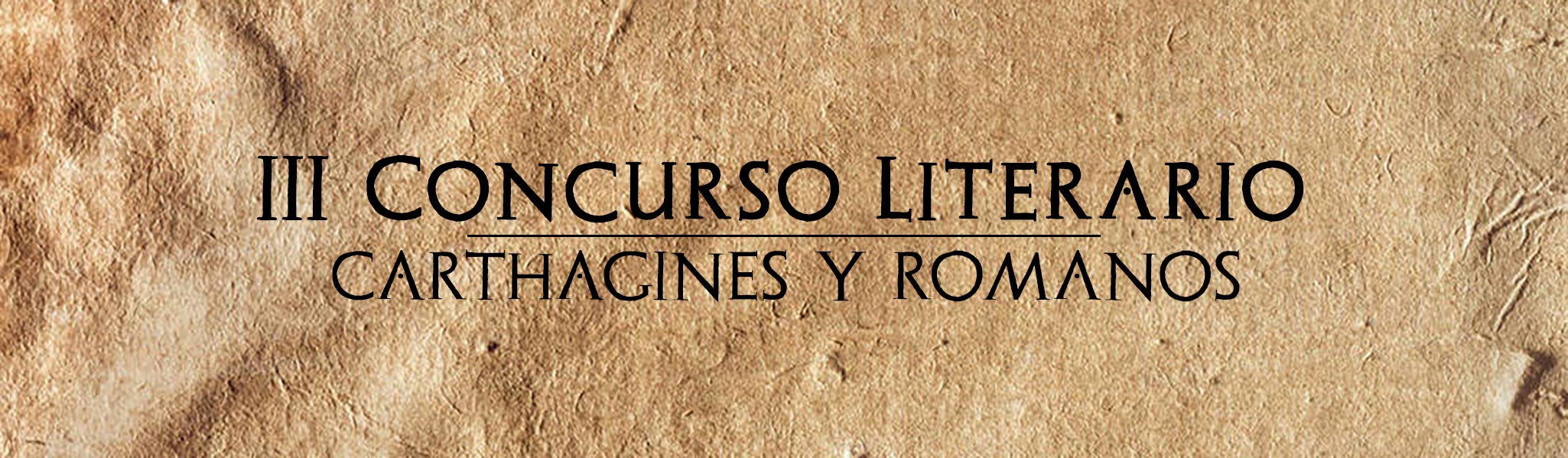 III Concurso Literario Fiestas de Carthagineses y Romanos