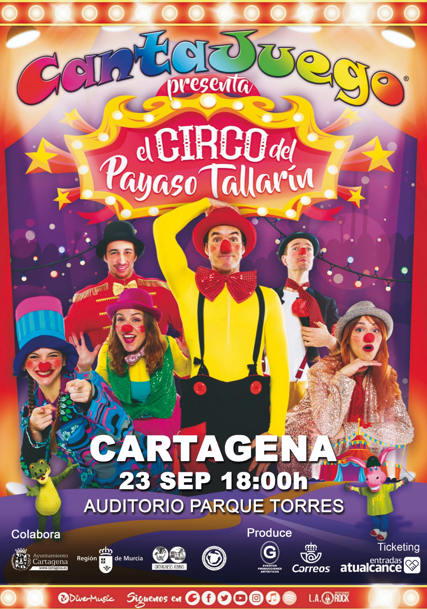 Ya disponibles las entradas para el Circo del Payaso Tallarín
